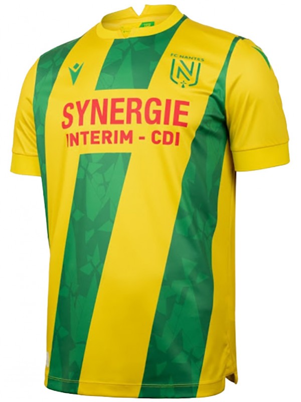 FC Nantes maillot domicile uniforme de football adulte kit de vêtements de sport pour hommes haut de football chemise 2024-2025